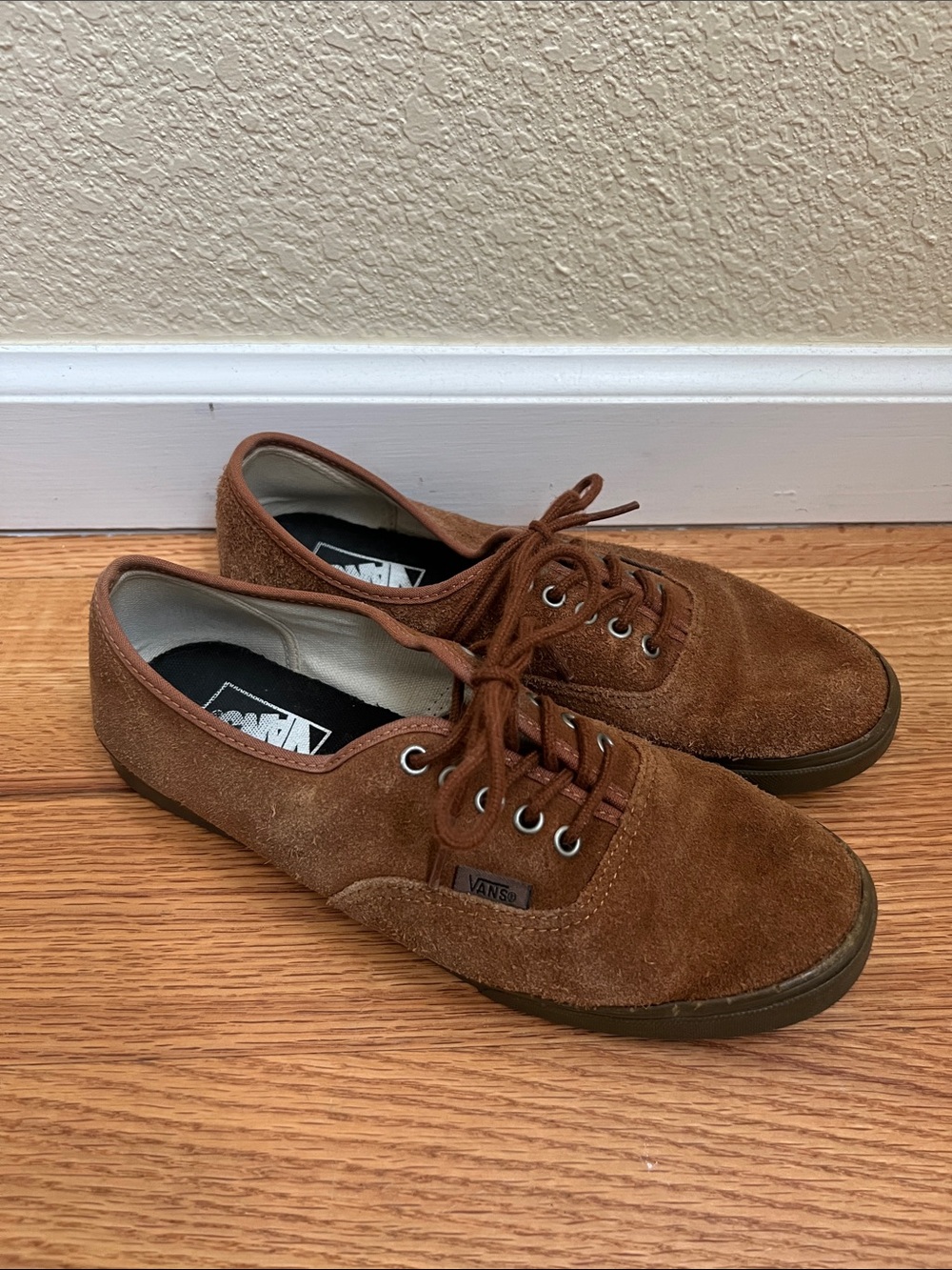 Vans Brown Suede Low-Top Sneakers